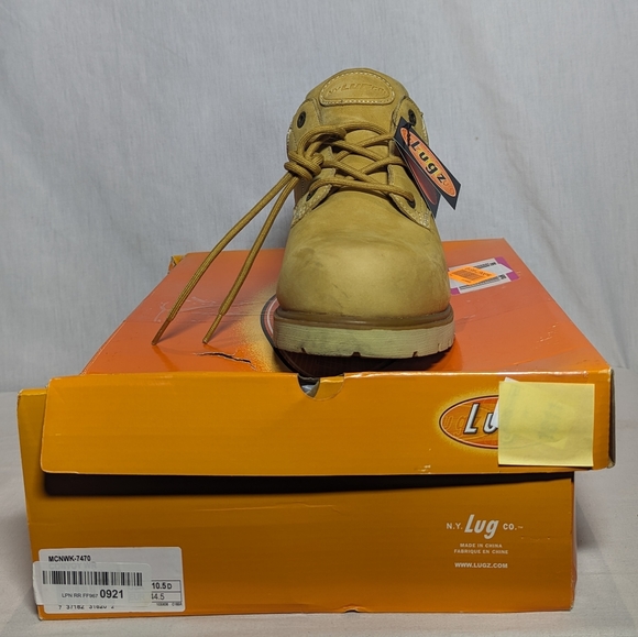NEW Lugz Mens Chukka Waterresistant Wheat Boot Sz 11 wide - Picture 4 of 5